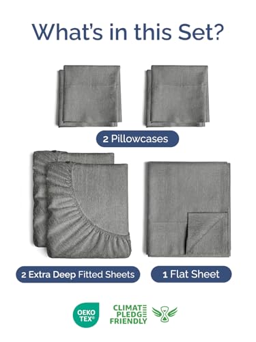 Extra Deep Split King Sheet Set