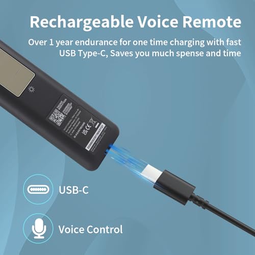 2023 BN59 01432A Solar Voice Replacement for Samsung Remote Control Smart TV with Rechargeable Solar Cell
