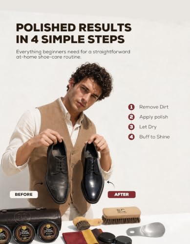 Stone & Clark 12PC Shoe Polish & Care Kit
