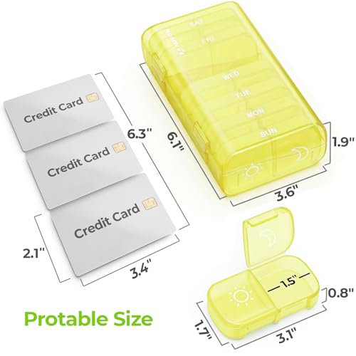 Weekly Pill Organizer 2 Times a Day
