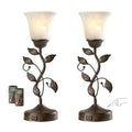 Set of 2 Touch Farmhouse Bedroom Table Lamps 2 USB C+A (2 Count)
