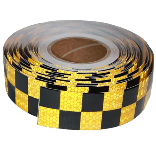 Yellow Black Reflective Tape 2 inch X 166 feet