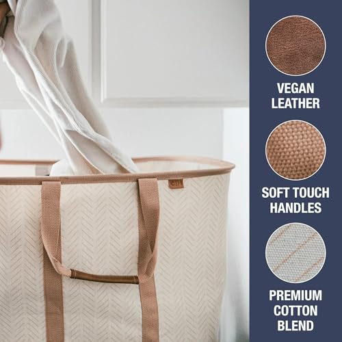 Collapsible Fabric Laundry Hamper Premium (2 Count)