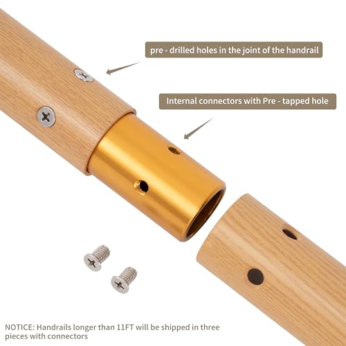 10 FT Modern Aluminum Handrail Set