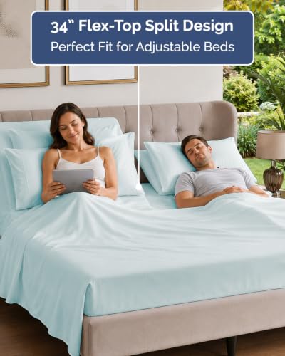 Flex Top Split Head King 6 Piece Sheet Set