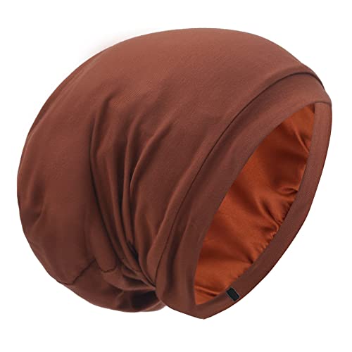 Silk Satin Lined Bonnet Sleep Cap