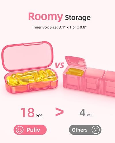 Weekly Pill Organizer with Large Capacity (7 Count)