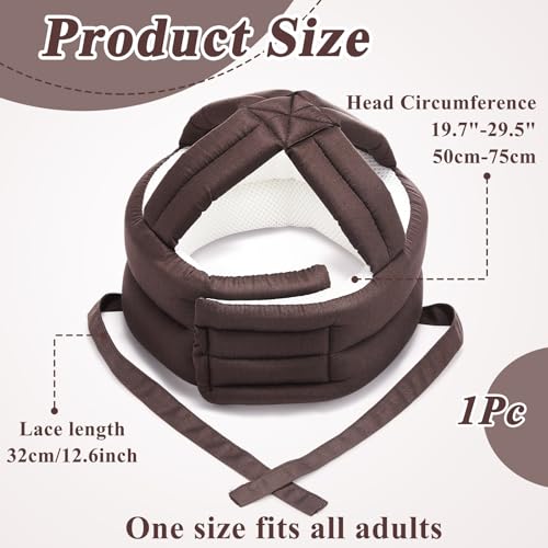 1 Pcs Anti Fall Elder Head Safety Helmet for Adults Special Needs Thick Soft Protective Hat Adjustable Seniors Fall Prevention Head Protection Cap Elderly Helmet for Injury