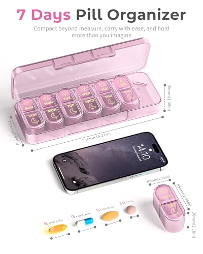 Weekly Pill Organizer 2 Times a Day