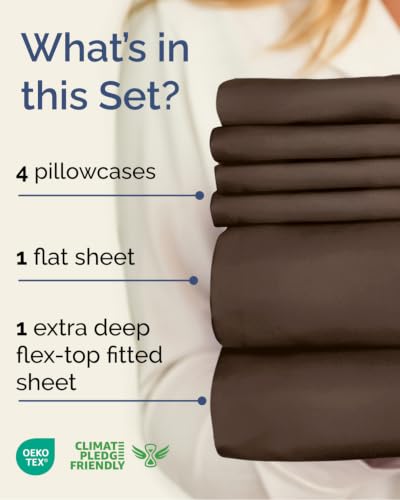 Flex Top Split Head King 6 Piece Sheet Set