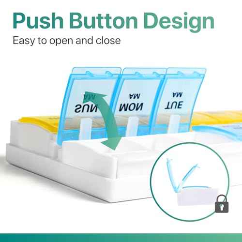 AM PM Weekly Pill Organizer 7 Day