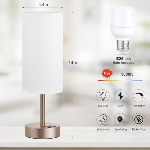Bedside Table Lamp for Bedroom