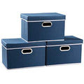 Collapsible Storage Bin with Lid [3 (3 Count)