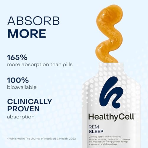 REM Sleep Aid Liquid Gel Supplement for Adults (11.76 Fl Oz)