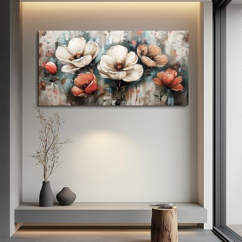 Canvas Decor For Living Room Large Wall Art For Office Bedroom Decorations Flowers Landscape Paintings Boho Pictures Artwork Aesthetic Posters Ready To Hang Home Decor 30x60 In