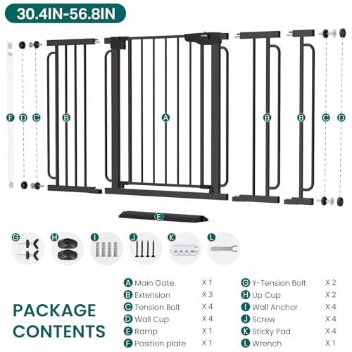 30.4 56.8" Extra Wide Baby Gate