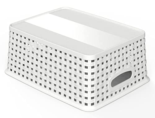 Woven Plastic Storage Baskets (6 Count)
