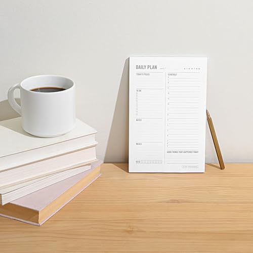 Daily Planner Notepad with Hourly Schedule