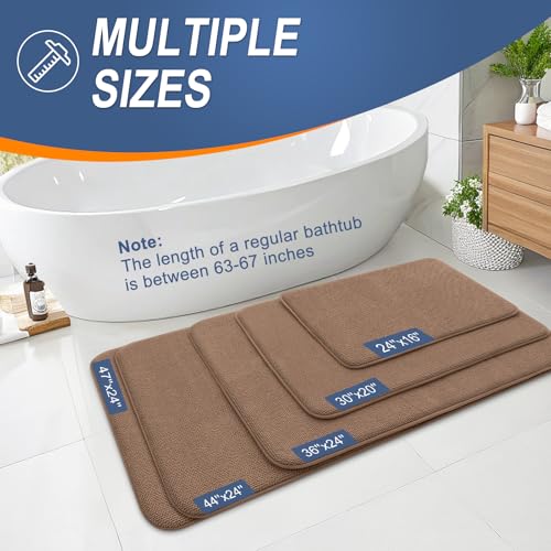 Memory Foam Bathroom Runner Rugs 47x20