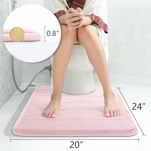 Memory Foam Toilet Bath Mat U