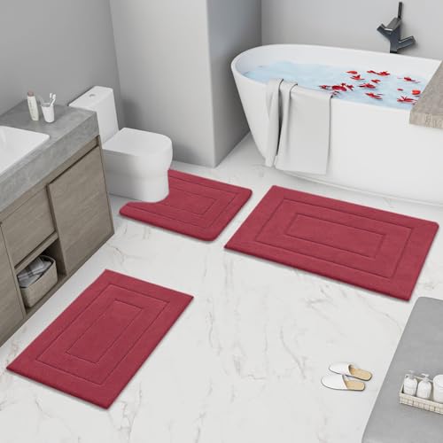 Microfiber Bathroom Rugs 24x16