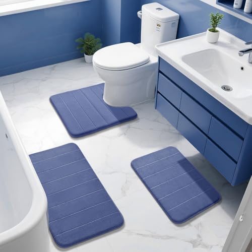 Memory Foam Toilet Bath Mat U