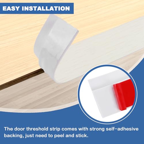 Vinyl Floor Transition Strip Self Adhesive Door Threshold Strip (10 Foot)