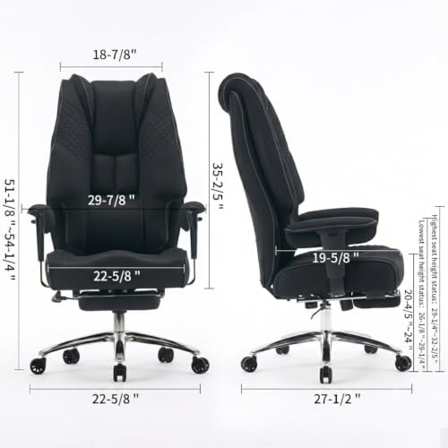 DJ.Wang Big and Tall Office Chair 400lbs