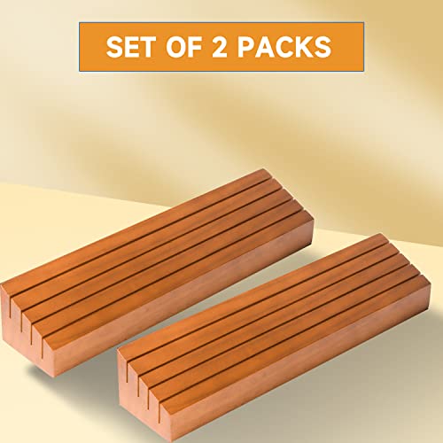 GSE Wooden Playing Card Holders Tray Racks Organizer Set