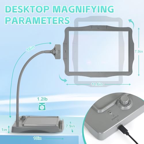 Magnifying Glass with Light and Stand 50 Ultra