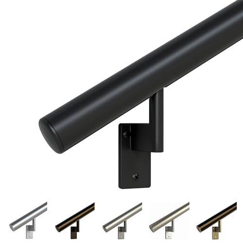 Satin Black 9ft Flush Handrail Kit
