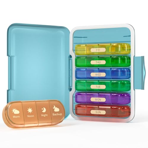 Weekly Pill Organizer 4 Times a Day