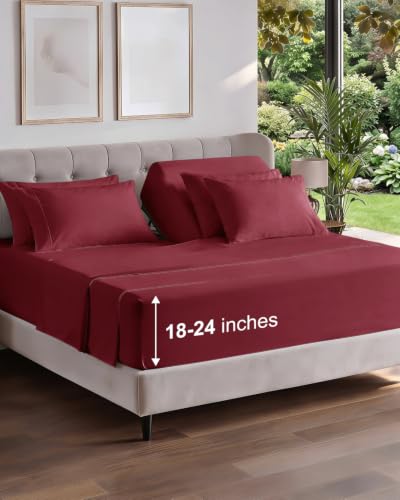 Extra Deep Flex Top Split Head King Sheet Set