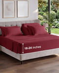 Extra Deep Flex Top Split Head King Sheet Set