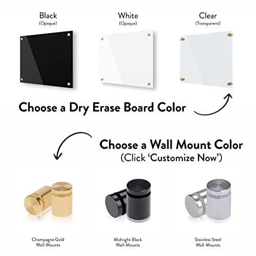 Standard Acrylic Dry Erase Board