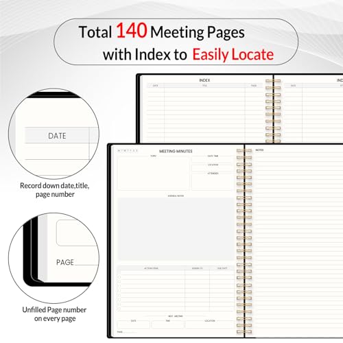 Half Meeting Half Note 7"x10" Notebook for Work