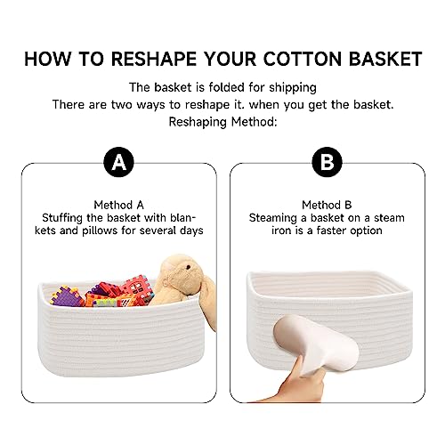 Small Storage Baskets for Organizing (3 Count)