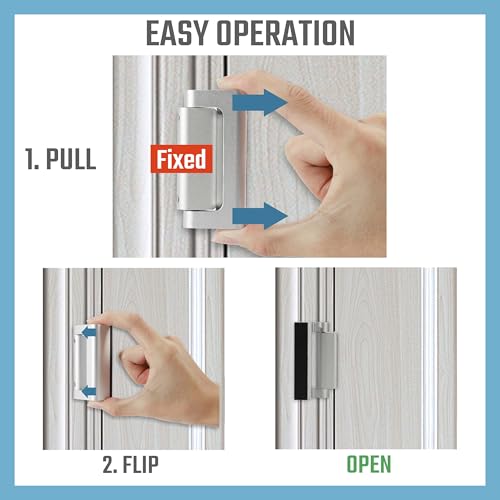 Home Security Door Reinforcement Lock (4 Count)
