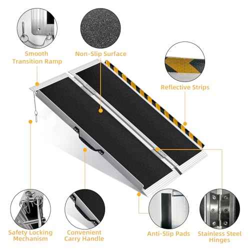 4FT Portable Wheelchair Ramp