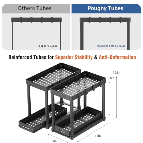 2 Pack Pull Out Storage Organizers (2 Count)