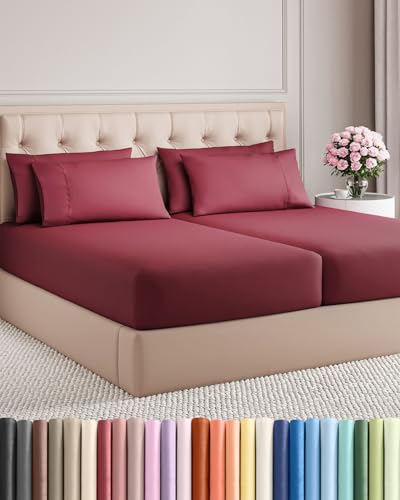 Split King 7 Piece Bed Sheet Set