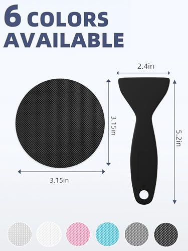 24PCS Round Non Slip Bathtub Stickers with Scraper