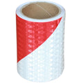Reflective Tape Red and White 4 inch X 10 feet (10 Foot)
