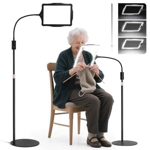 Large Floor Magnifying Glass with Light and Stand