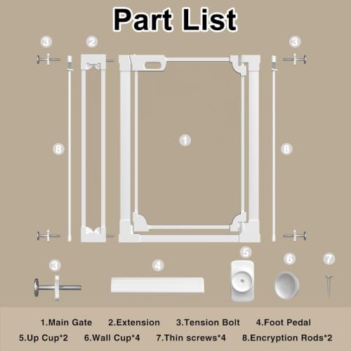 40" Extra Tall Clear Acrylic Dog Gate 29.52