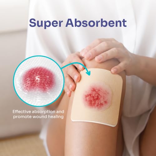 Silicone Foam Dressing Highly Absorbent 4"x4" (10 Count)