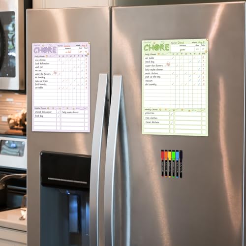Magnetic Dry Erase Chore Chart (2 Count)