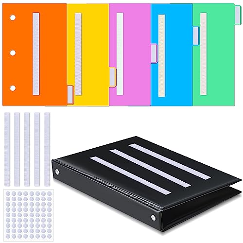 246 Pcs Communication Book Small Tools for Visual Schedule Picture Cards Include 3 Ring Binder Dividers 100 Adhesive Labels 5 Card Dividers for Kids ADHD