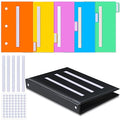 246 Pcs Communication Book Small Tools for Visual Schedule Picture Cards Include 3 Ring Binder Dividers 100 Adhesive Labels 5 Card Dividers for Kids ADHD