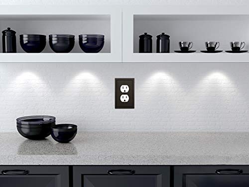 Modern Edge Decorative Wall Plate Switch Plate Outlet Cover (3 Count)